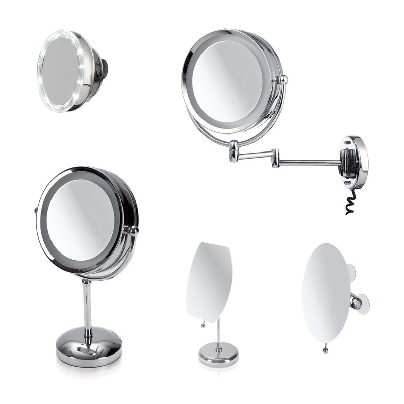 möve Mirrors Spiegel oval mit 5fach Vergrößerung und Saugnäpfen 15