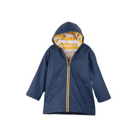 Hatley Kids Zip-Up Rain Jacket, Navy, 7 Years