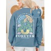 OCURHU Women Christian Sweatshirts Give Thanks To Ther Lord For