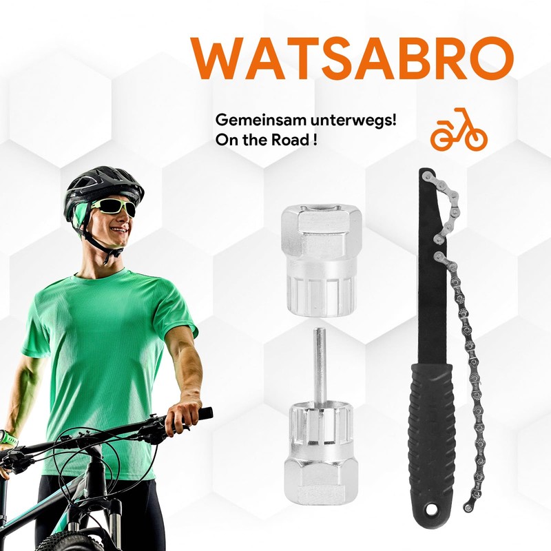 Sprocket Puller Chain Whip and Puller Set: Bicycle Chain Whip