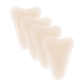 CICKEE Camel Toe Concealer Reusable - Waterproof Camel No Underwear Insert Pack Cameltoe Concealer Proof Silicone Camel Toe Hider Cover Stopper Underwear Guard for Women - 4 Pack Nude