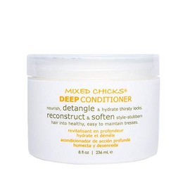 Mixed Chicks Detangling Deep Conditioner - Softens, Moisturizes & Detangles Straight or Curly Hair, 8 fl.oz
