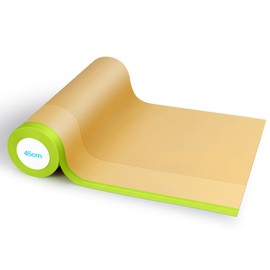 NETEHA 1 Roll 18inch x 50feet Tape and Masking Paper, Paint Adhesive Protective Paper Roll for Painting Protection Covering, Car Auto Body and Wall Covering Skirting