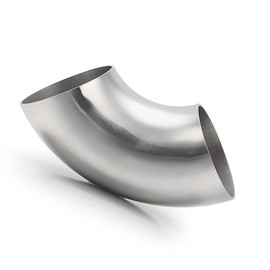 Auttoop 2.25 Inch 45° Mandrel Bend Elbow, 304 Stainless Steel Exhaust Pipe for Car Exhaust, Stair Handrail, Pipe Turning