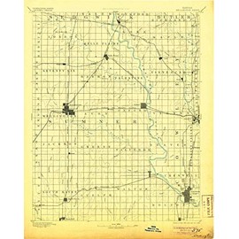 Wellington KS topo map, 1:125000 Scale, 30 X 30 Minute, Historical, 1890, Updated 1906, 20.04 x 16.01 in - Tyvek