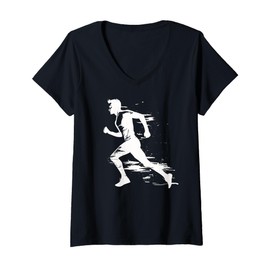 Womens Sprinter Colorsplash Sprinting Kids Sprint V-Neck T-Shirt