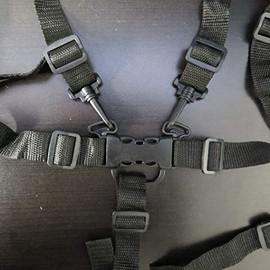 Replacement Parts/Accessories to fit J is for Jeep Stroller Products for Babies, Toddlers, and Children (5 Point Harness Buckle w/Clips+Straps)
