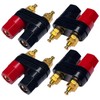 CESS Dual Binding Post, 4mm Banana Socket, 2 Way Gold-Plated