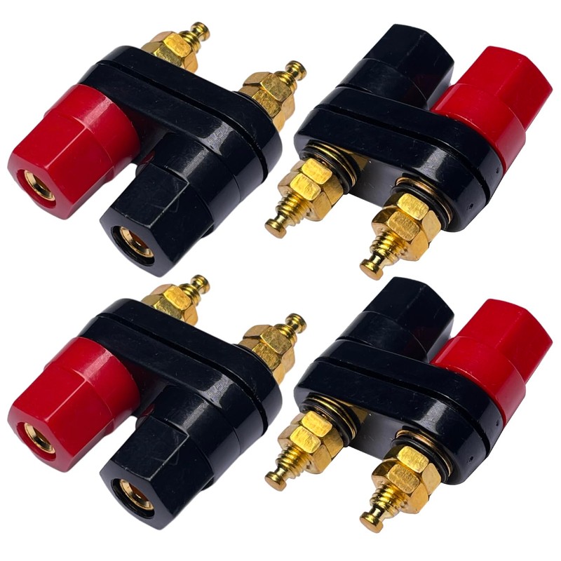 CESS Dual Binding Post, 4mm Banana Socket, 2 Way Gold-Plated