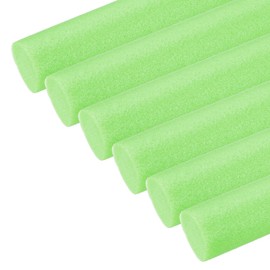 PATIKIL Backer Rod 1-1/2 in x 3.3 Ft, 6 Pcs Foam Rod Caulk Saver Expansion Joint Filler Rope Weather Strip Foam Noodle for Gaps Concrete Crack Filling DIY Craft (38mm Dia), Green