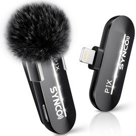 SYNCO SYNCO Wireless Lavalier Microphone for iPhone, P1XL Professional Lapel Mic for Tiktok, YouTube, Streaming, Vlog Video Recording, Wireless Microphone for iPhone 14/13/12/11/SE...