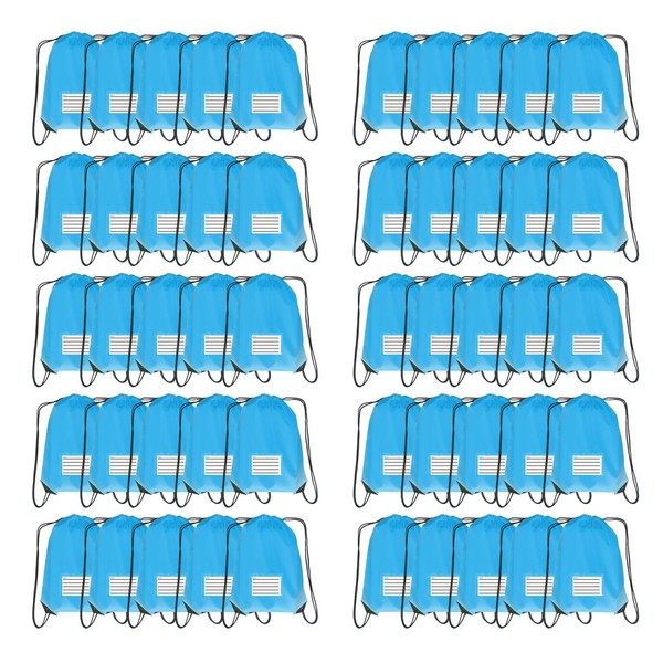 JohahaTim Drawstring Backpack Bulk 50 Packs Draw String Bags for