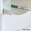 Kotarbau®® 1 pair (2 pieces) telescopic runners ball bearing mounted