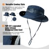 parte superior-EX L/XL/XXL impermeable UPF50 sombrero de ala ancha con