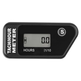 RileyFine RQ-HM016R Digital Hours Tachometer, Black