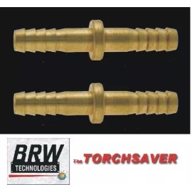 Western Enterprises 2 ea-Brass hose splice-3/16 ID hose,welding,o