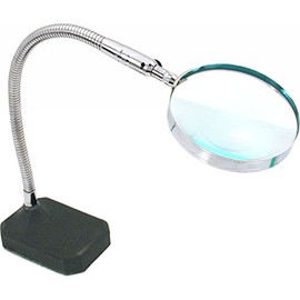 2x Flexible Desktop Magnifier Jewelers Hands Free Tool