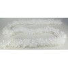 SHATCHI 1.8m/6ft White Luxury Deluxe Chunky Christmas Tinsel Garland Xmas