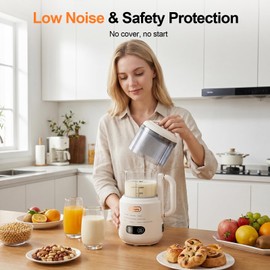 Kawu 9 in 1 Nut Milk Maker Machine, 41oz Soy Milk Maker Blender, 24H Delay