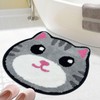 Hexagram cat Bathroom Rug