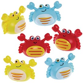 Baker Ross FX827 Crab Pull Back Racers - Pack of 6, Racing Toys for Kids Party Bags