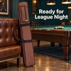 3x4 Soft Pool Cue Case for 1/2 Snooker Cues, Oxford