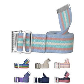 NYOrtho Metal Buckle Gait Belt - Adjustable Machine Washable Strong and Durable Material Latex Free, Coral, 54"