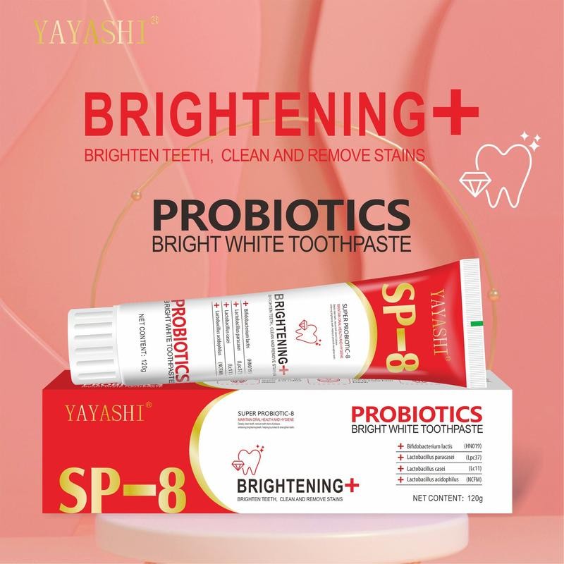 YAYASHI SP-8 Probiotic Toothpaste, Whitening Toothpaste, Deep Teeth Cleaning, Oral