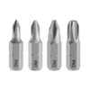 sourcing map 4pcs PH0/PH1/PH2/PH3 Phillips Screwdriver Bit 1/4" Hex Shank