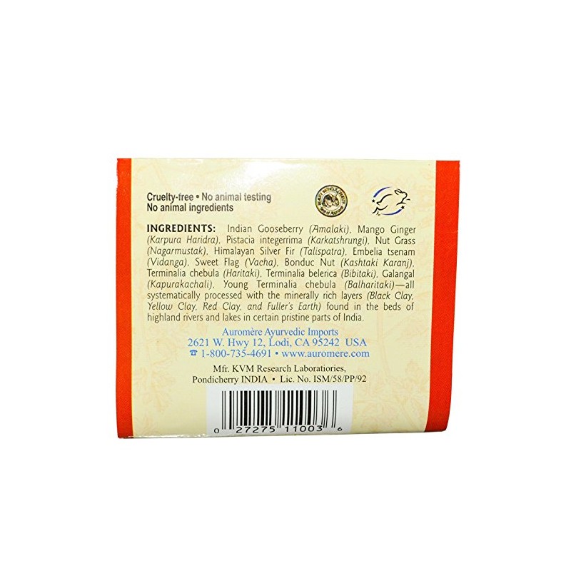 Auromere Ayurvedic Herbomineral Rejuvenating Mud Bath and Mask - 0.71