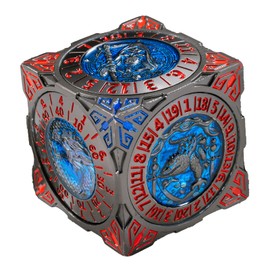 DND Rotary Metal Dice 3D Handheld 7-in-1 Polyhedral Role Playing Game Dice for Dungeons & Dragons Dice Collection DM & Player RPG MTG