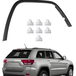 Front Right Passenger Side Plastic Fender Flare Wheel Covers trim Textured molding Replacement for Grand Cherokee 2011 2012 2013 2014 2015 2016 Replacement for 1MP38RXF1AE CH1291106