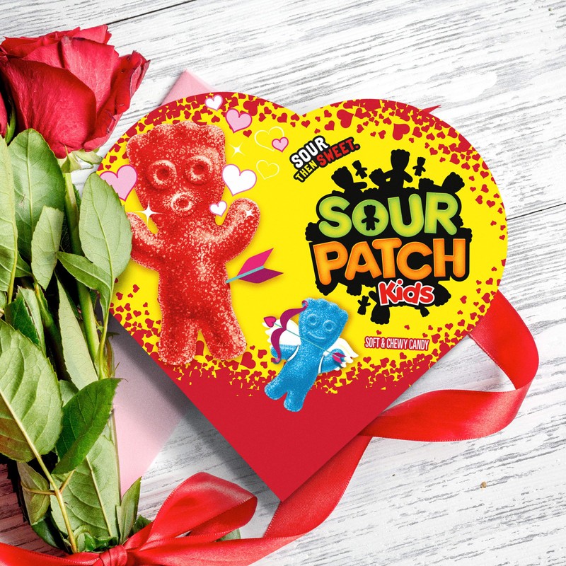 SOUR PATCH KIDS Soft & Chewy Valentines Day Candy, 6.8
