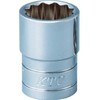 Kyoto Machine Tools (KTC) Socket 12 Angle, B41516W, Opposite Side Dimensions: 15/16 inches (12.7 mm) x Total Length: 1.4 inches (36.0 mm)