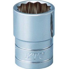 Kyoto Machine Tools (KTC) Socket 12 Angle, B41516W, Opposite Side Dimensions: 15/16 inches (12.7 mm) x Total Length: 1.4 inches (36.0 mm)