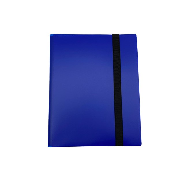 FALOFALO Trading Card File, 40 Pages, Holds 360 Sheets, Includes Band, Card File, Card Binder, Side Slot, Large Capacity (Blue)
