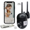 TradeProvider® Dome Camera Home Security with Audio, CCTV Pet Dog