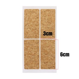 Mini Skater 10 Sheets/40Pcs 2.36 x1.18 Self-Adhesive Cork Wooden Label Stickers for Glass Essential Oil Bottle Jars Cosmetic Storage Containers Canning Gift Name Tags Craft Kitchen Organizer (Oak)