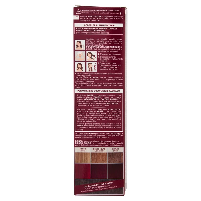 Vitalcare | Vivid - Professional Semi-Permanent Coloring, Hair Color Dye,