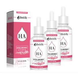 Debaiy 3 Debaiy Rose Hyaluronic Acid Anti Aging Wrinkle Hydrating Serum 1 FL oz Each