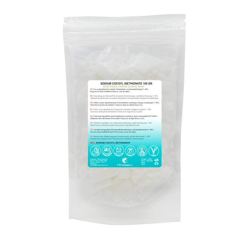 Sodium Cocoyl Isethionate SCI - 100/200/300 g - Used in