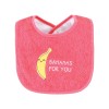 Hudson Baby Cotton Terry Drooler Bibs with Fiber Filling, Fruits,