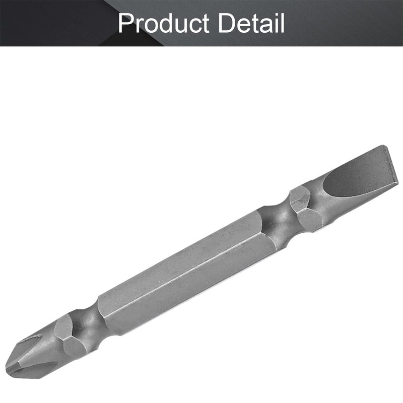 Utoolmart 2Pcs Magnetic Double Head Screwdriver Bits PH2/SL6, 1/4 Inch