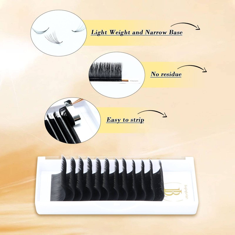 Binglingfunlash Eyelash Extensions Easy Fan Volume Lash Extensions Thickness 0.07mm