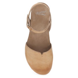 Dansko Rowan Sandal for Women – Memory Foam and Cork Footbed for Comfort and Arch Support – Lightweight Rubber Outsole for Long-Lasting Wear Honey Distressed 8.5-9 Wide US