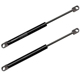 WEDOAUTO Qty2 Universal Lift Support Struts Arms Spring Damper Shocks Prop Rods Extended Length 10Inch, Compressed Length 6.75 Inch Froce 51 LBS Eyelet Hole 10.2mm for Camper Shell, Canopy, Tool Box