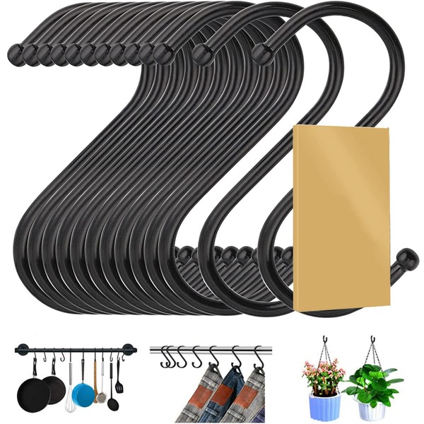 LYPER Pack of 20 S Hooks Heavy Duty Stainless Steel