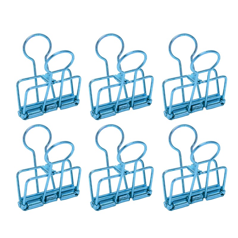 50Pcs Hollow Binder Clips Metal Paper Binder Clips for Documents
