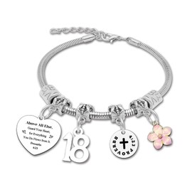 18th Birthday Gifts for Girls Bracelet Jewelry 18th Birthday Bracelet for Daughter Granddaughter Happy Birthday Gift for Best Friend 18 Years Old Girl Birthday Gift Bracelet for 18 Year Old Women