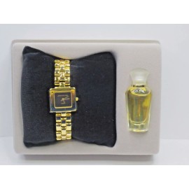 JONES NEW YORK ADJUSTABLE QUARTZ WATCH BRACELET & 1/8 OZ PERFUME BOXED